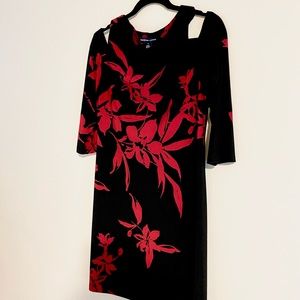 American Living Red and Black Dress